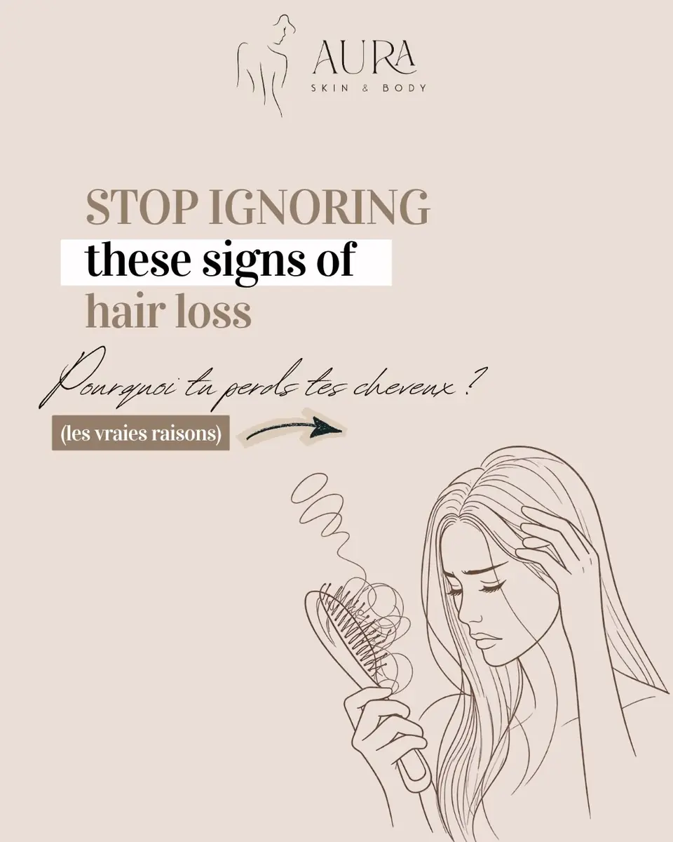 Illustration sur la chute de cheveux