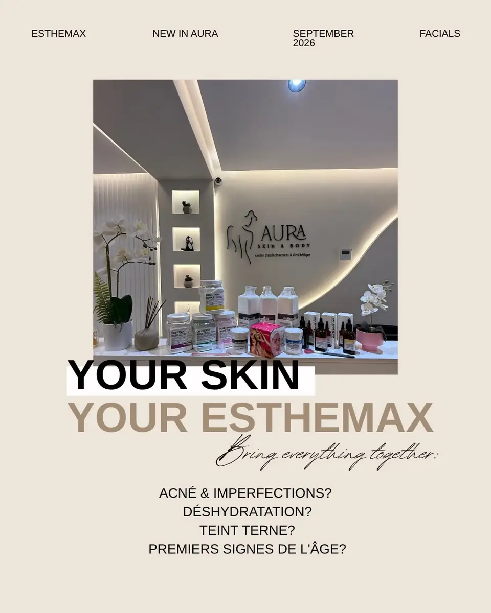 La gamme Esthemax présentée au centre